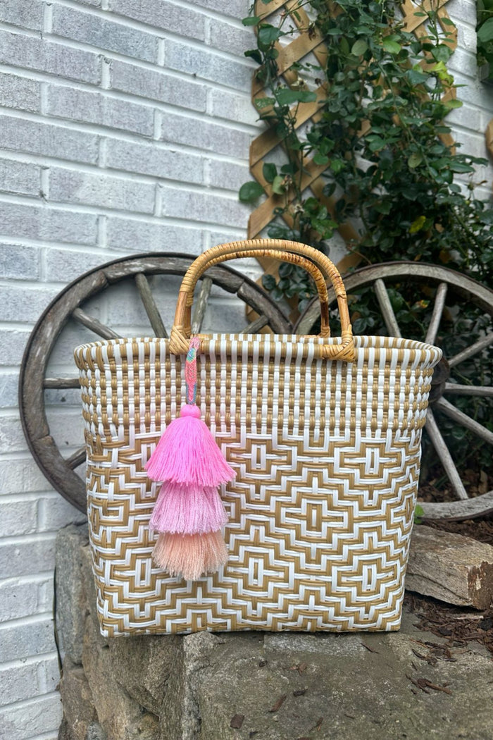 Sconset in Sand Citron Tote