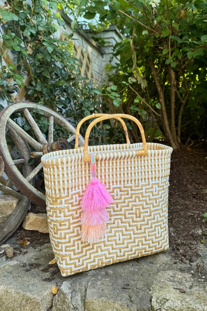 Sconset in Sand Citron Tote