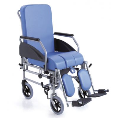 Sedia comoda KOMODA con schienale reclinabile - Ruote Ø 20 cm - RC330