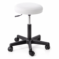Sgabello con sedile imbottito - base in plastica elevabile a gas