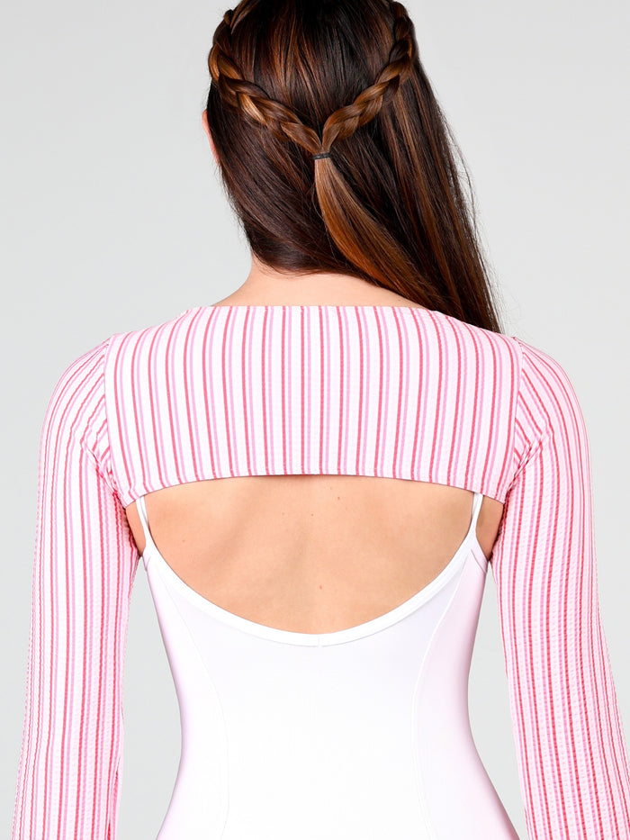 Shirley Temple Bell Sleeve Shrug Top