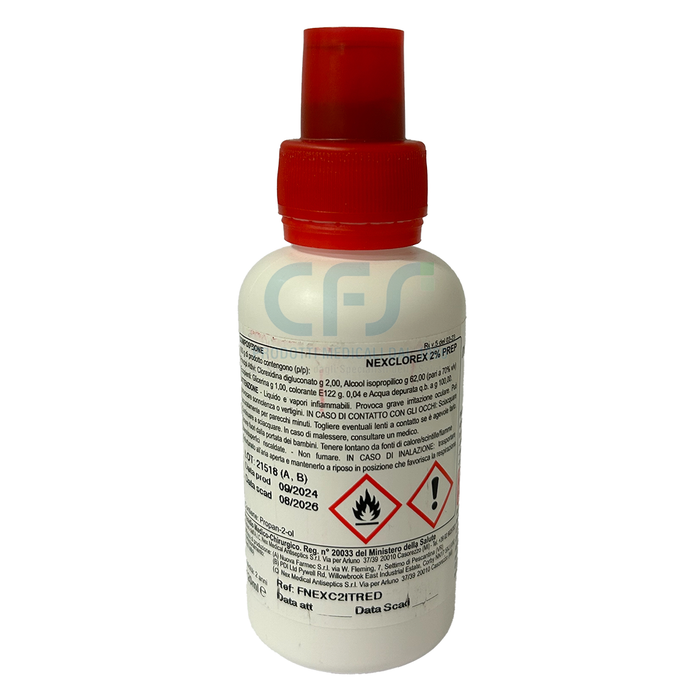 Soluzione antisettica NEXCLOREX 2% PREP - Flacone 120 ml