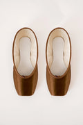 Suffolk Spotlight Pointe Shoe Hard Shank Brown Satin Professional Pointe Shoe