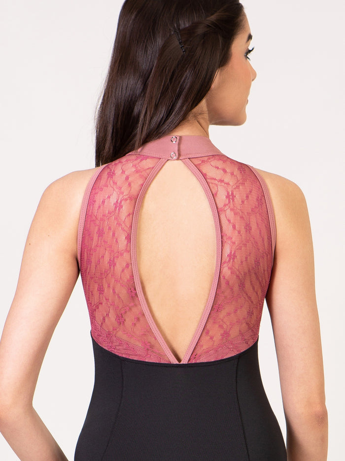 Spring Chateau Sweetheart High Neck Leotard