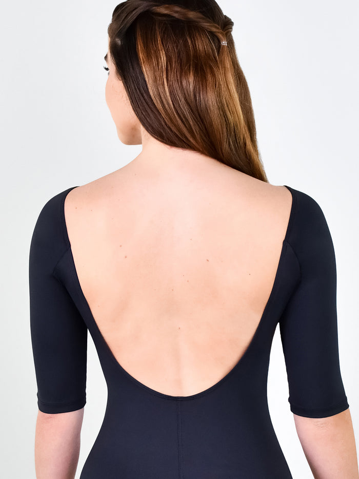 Summer Intensive Pinch Front Half Sleeve Leotard