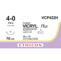 Sutura Ethicon VICRYL Plus VCP422H - 4-0, Ago 3/8 FS-2 mm 19 - Incolore (conf. 36 pz.)