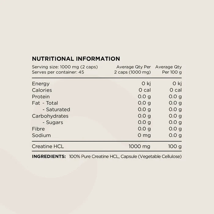 Switch Creatine Hcl Caps