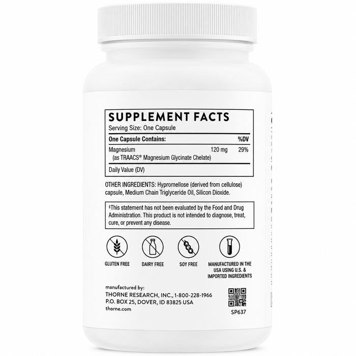 Thorne Magnesium Glycinate 90 Capsules