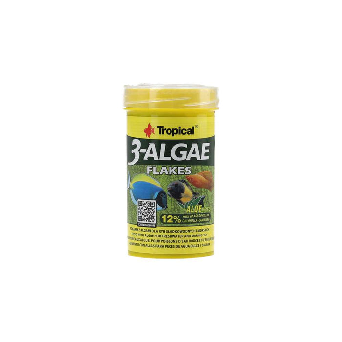 Tropical 3-Algae Flakes fish food packaging