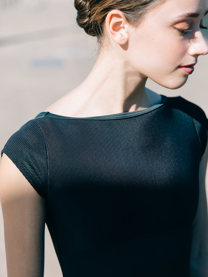 Wall Street Cap Sleeve Leotard