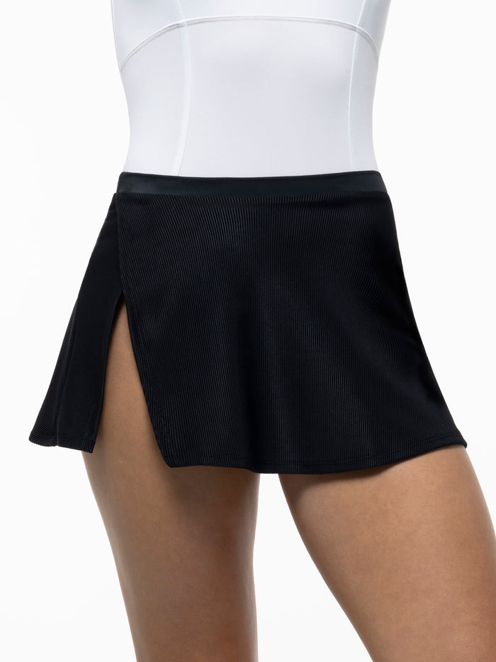 Wall Street Pull-on Split Hem Skirt