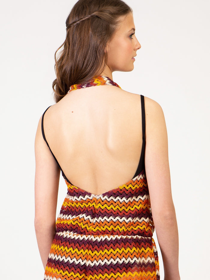 Woodstock Knit Halter Romper