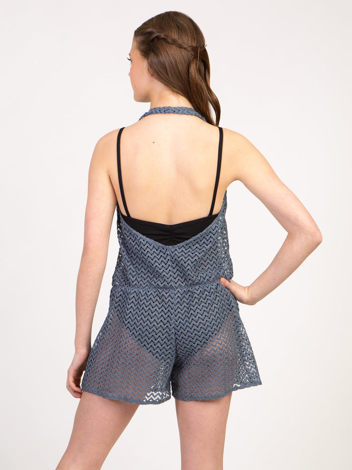 Woodstock Knit Halter Romper